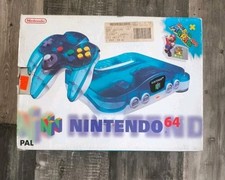 N64 Konsole Clear Blue White