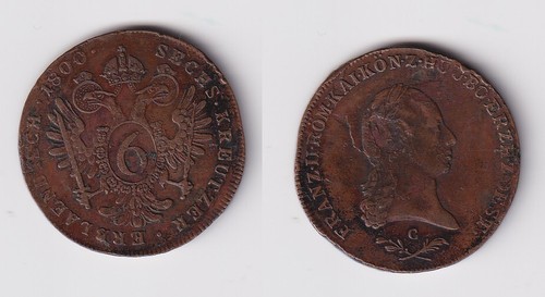 Kreuzer kupfer münze - 6,