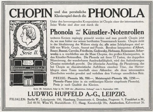 Klavier phonola chopin - &,