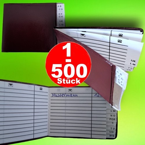 500 x mini adressbuch - 500,