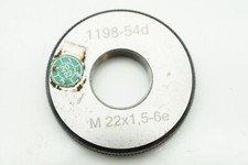 Gewinde Ausschusslehrring M22x1,5 6e Gewindelehre mit Feingewinde rechts
