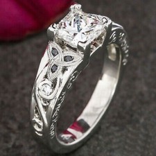 2 Kt Princess Diamant Vintage