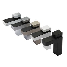 2x Regalhalter Regalträger Regal Aluminium Alu Chrom Glashalter Glas Design