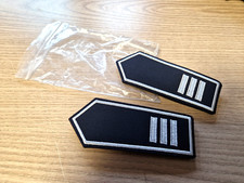 Feuerwehr -Schulterklappen - 3 Silberstreifen