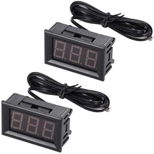Led digitalthermometer 12v - dc,
