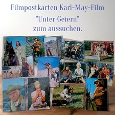 Unter Geiern Filmpostkarten  10 x 15 cm aus dem Karl-May Rialto-Film v. 1964