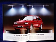 VW Programm 9.1989 mit Rallye