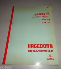 Teilekatalog /Ersatzteilliste Hagedorn Ladewagen II Typ LJ / LS Stand 1966 
