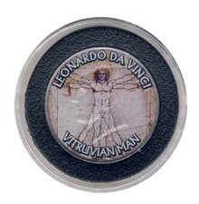 Leonardo da Vinci - Vitruvianischer Mensch - FARBE - ANSCHAUEN (14317/1654N)