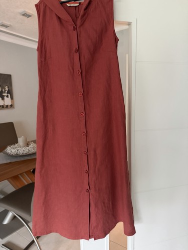 Damen leinen maxi - maxi, mit