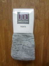 Grau silberne Glitzer-Strumpfhose von MELTON, 9-10 Jahre, NEU
