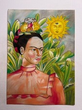 Frida Kahlo Zeichnung auf