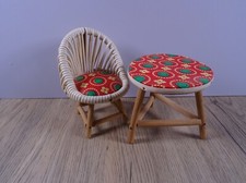 Vintage Puppen-Gartenmöbel