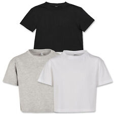Mädchen T Shirt Girls Cropped Jersey Tee Build Your Brand NEU GR 110 - 164