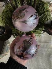 2 Glas Deko- (Fenster-) Kugeln