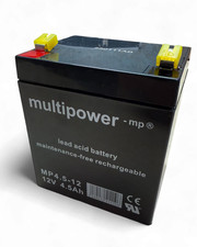 Multipower MP4.5-12 Akku 12V 4.5Ah | wartungsfreie Bleiakku Batterie ohne OVP