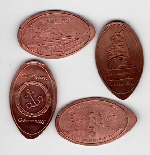 Elongated coin hamburg - coin,