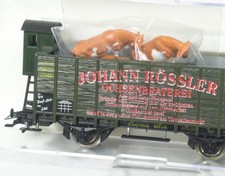 H0 Hochbordwagen m.Brhs. Ochsenbraterei K.Bay.Sts.B. Trix 24078 KKK neuw. OVP