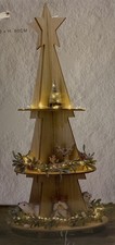 Etagere Weihnachtsbaum MDF Holz 3 Ebenen Ø 29,5 x 60cm Dekoration Weihnachten