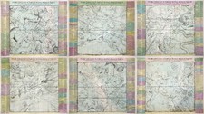 Sternkarte 6 Blatt Original Kupferstich Landkarte Doppelmayr Homann 1742