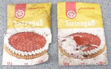 DDR-Küche: Tortenguß ROTPLOMBE - VEB Konsum Nährmittelwerke Erfurt -aus Nachlass