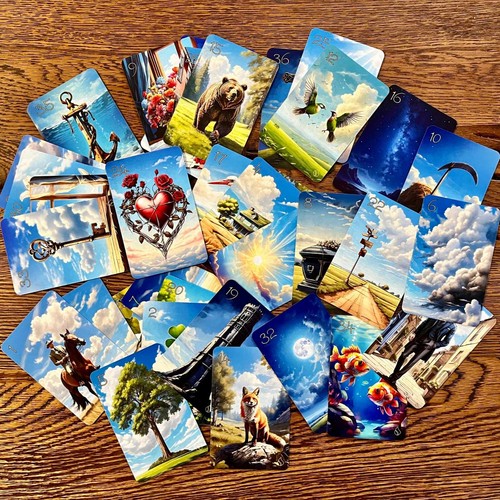 Lenormand kartendeck bright - kartendeck, "bright