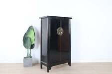 Chinesischer Hochzeitschrank Schrank 2 Türen schwarz #M-HOC-A20B
