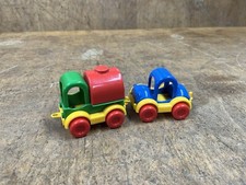 2x WADER kleine Fahrzeuge Lkw + Auto 8 cm hoch - ideal ab 12 Monate - Top!