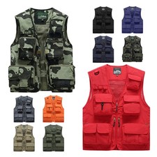 Herren Safari Weste Ärmellos