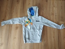 Kapuzenjacke 134/ 140 Sweatjacke Jacke Hoodie Sport grau Fußball