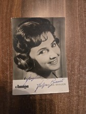 Autogrammkarte/Helga Brauer /Handsigniert/Musik/Original 