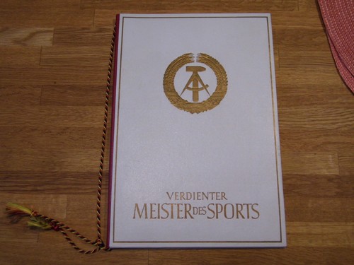 Ddr urkunde verdienter meister - ddr,
