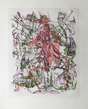 Bernard Schultze Farbradierung