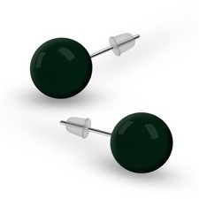 runde Kugel Ohrstecker Ohrringe rot schwarz weiß pink gelb blau grün grau türkis