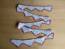 antike Borte Bordüre für Schrank, Handarbeit, gehäkelt, um 1900