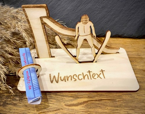 Geldscheinhalter skispringen - geldscheinhalter,