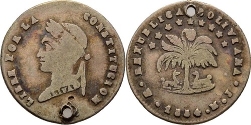 Bolivien potosi sol 1854 - potosi,