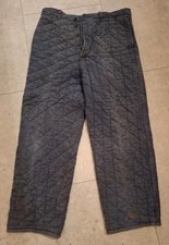 DDR NVA Seepolizei/VM Hose Felddienstanzug Winter kleine Größe Blau abgesteppt