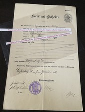 Heimatschein stadt - heimatschein,