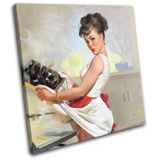 Vintage Girl Poster Sexy Retro