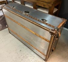 Vintage Schrankkoffer, Überseekoffer, Schiffskoffer, Overseas Trunk, Deko-Truhe