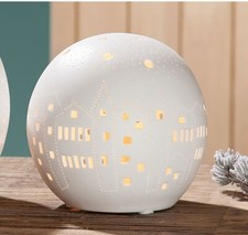 Gilde Porzellan Kugellampe