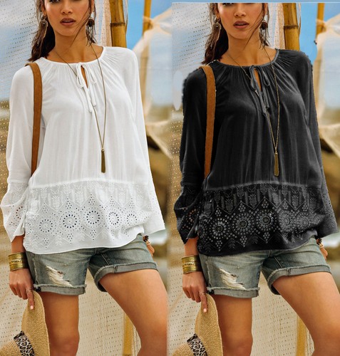 Hippie boho tunika bluse - tunika,