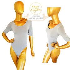 U AUSSCHNITT BODY by FALKE XS S hellblau blau Kurzarm Vollpo Weiches Material