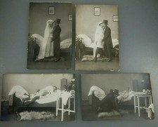 4 Erotische Foto-Postkarten