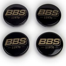 4x BBS Nabendeckel Emblem Felgendeckel 70,6mm bronze/schwarz 10025038