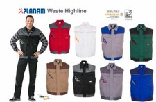 ABVERKAUF Planam Arbeitsweste Highline Workwear verschiedene Farben S-4XL