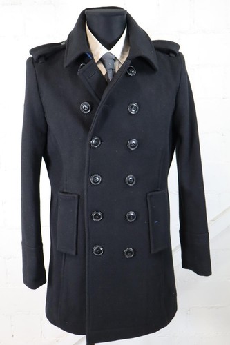 Superdry blau schwarzer mantel - superdry, blau-schwarzer