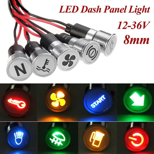 8mm 12v led - 12v, anzeigelampe