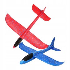 2x Styroporflugzeug Flugzeug Spielzeug Styroporflieger Segelflugzeug Wurfgleiter